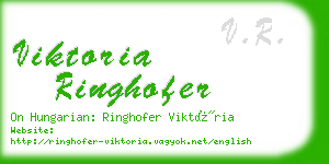 viktoria ringhofer business card